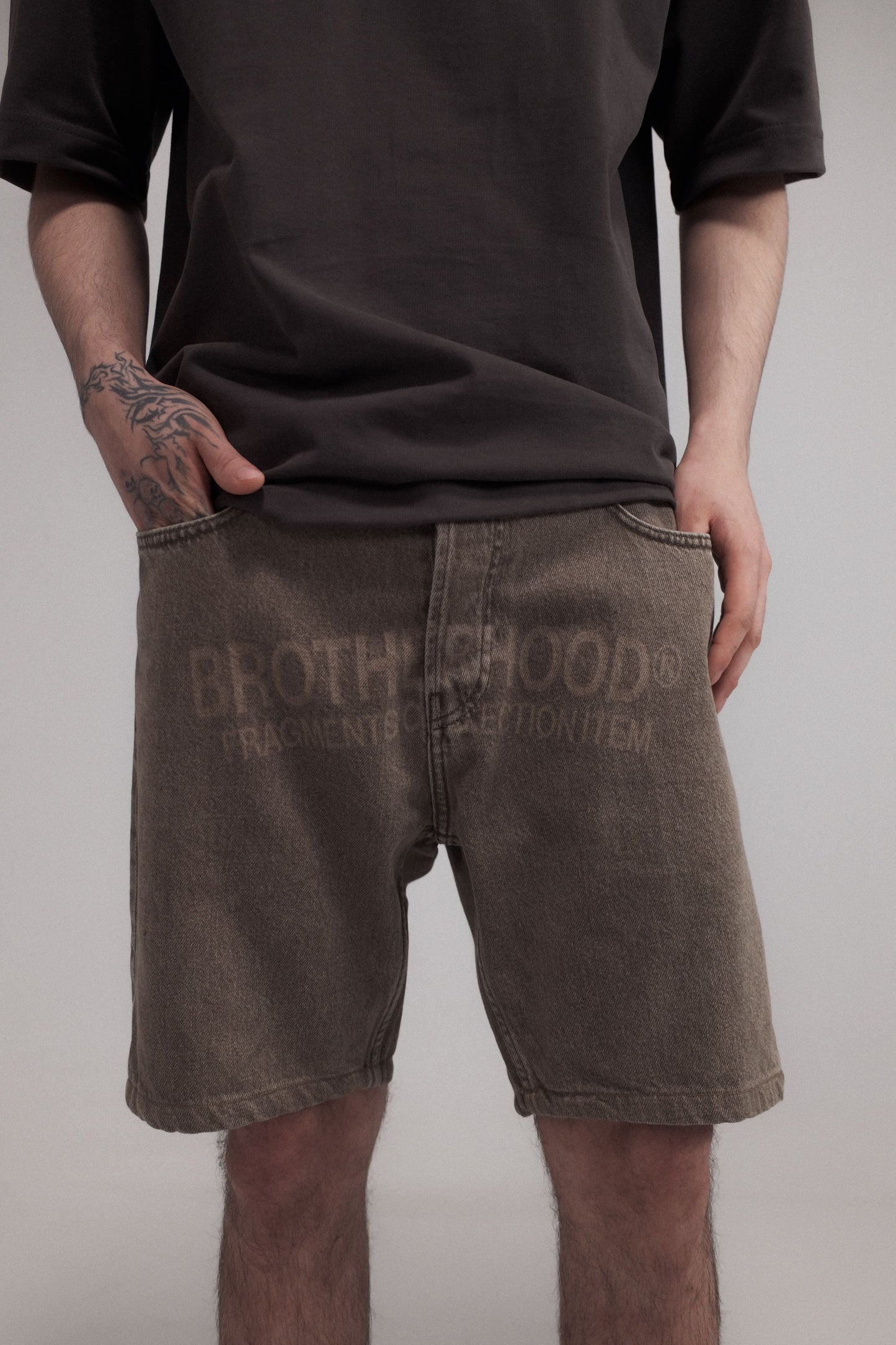 SHORTS DENIM GREEN