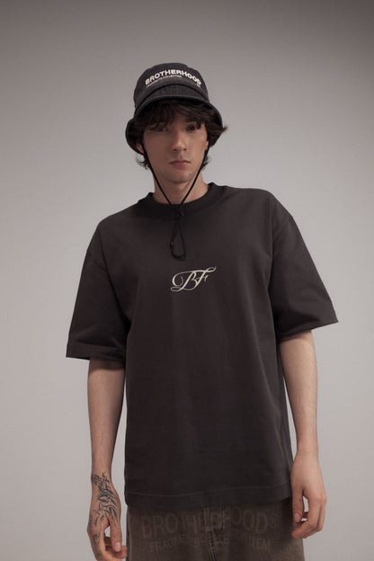 CHAIN OVERSIZED TEE GRAY
