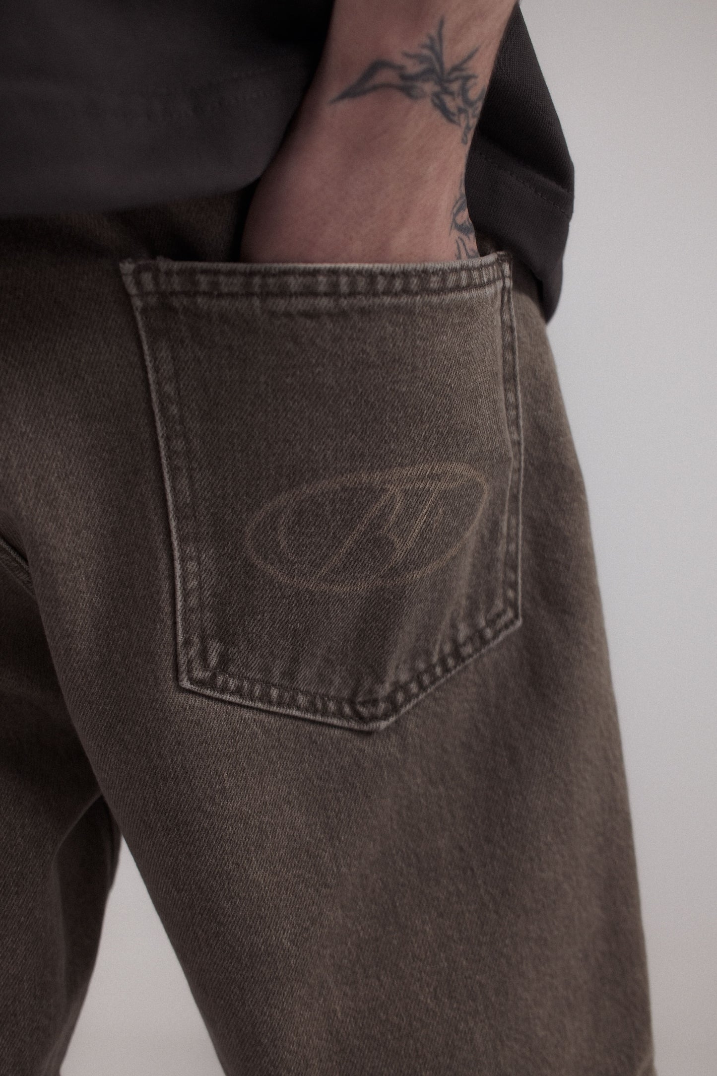 SHORTS DENIM GREEN