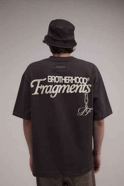 CHAIN OVERSIZED TEE GRAY