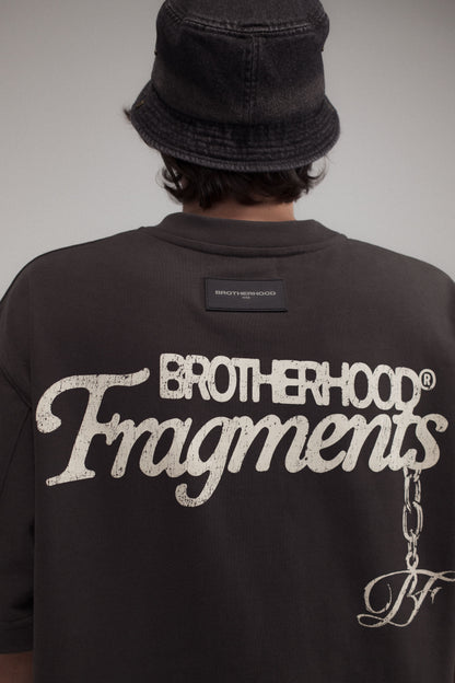 CHAIN OVERSIZED TEE GRAY