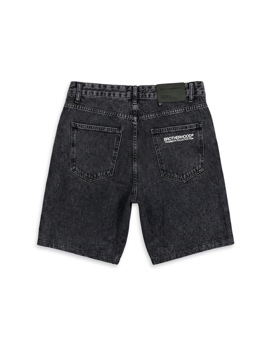 BLACK DENIM SHORTS